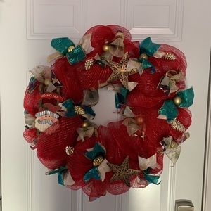New handmade Christmas wreath